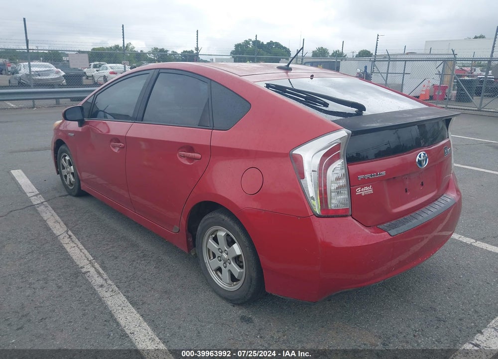 2012 TOYOTA PRIUS THREE VIN: JTDKN3DU0C1522148