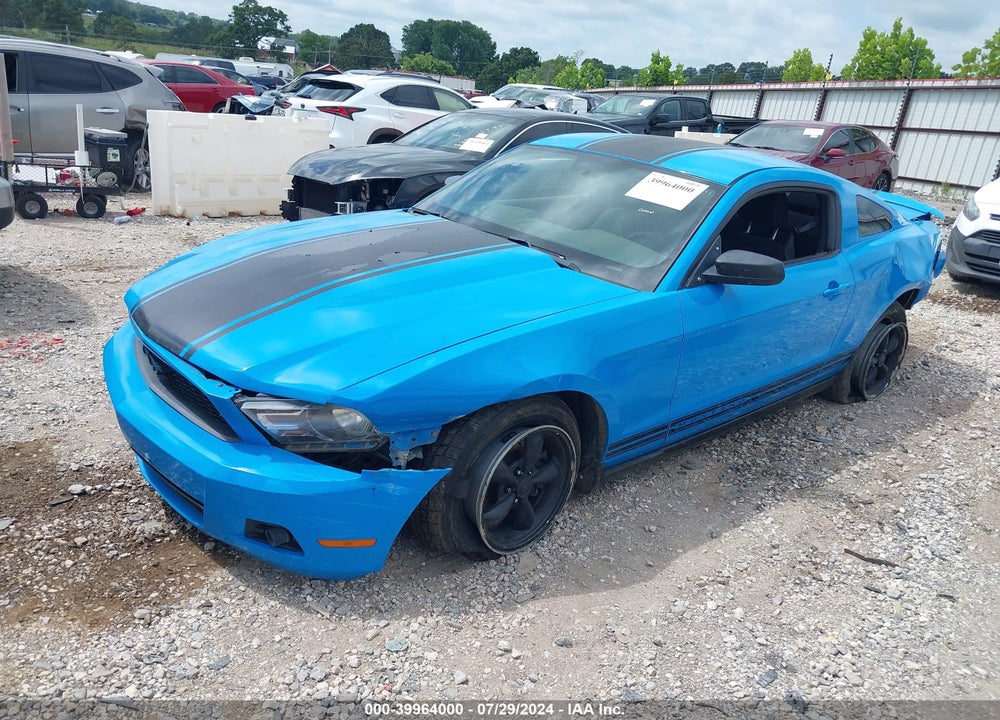2012 FORD MUSTANG V6 VIN: 1ZVBP8AM0C5274422