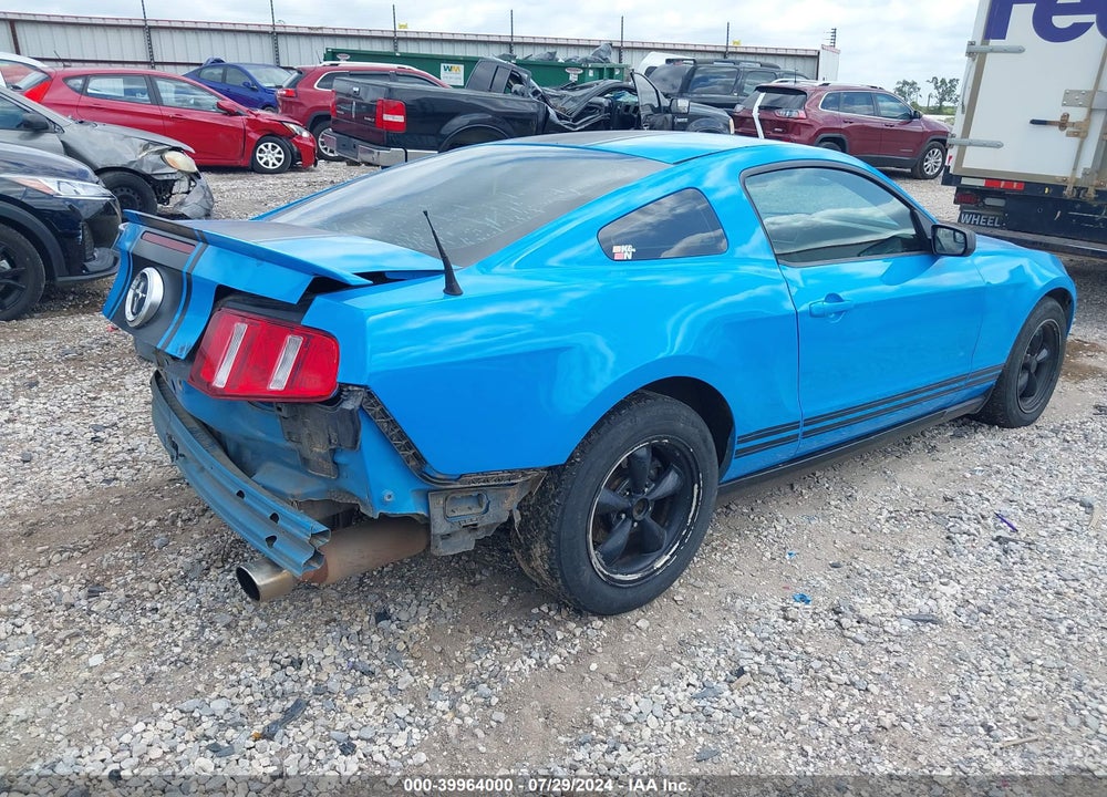 2012 FORD MUSTANG V6 VIN: 1ZVBP8AM0C5274422