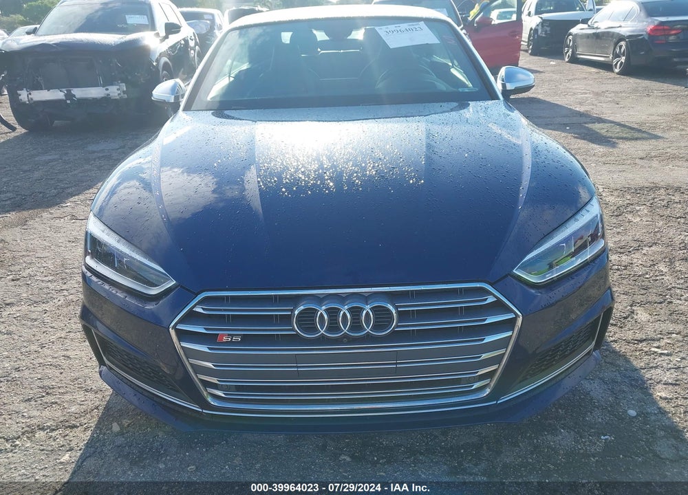 2018 AUDI S5 3.0T PREMIUM PLUS VIN: WAU24GF50JN002647