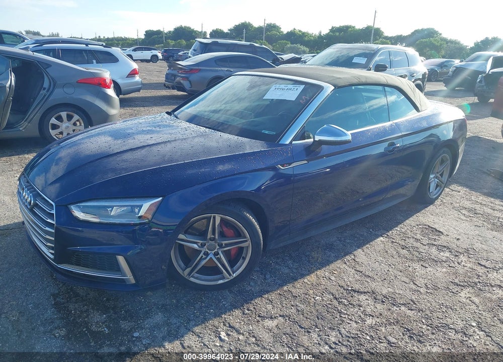 2018 AUDI S5 3.0T PREMIUM PLUS VIN: WAU24GF50JN002647