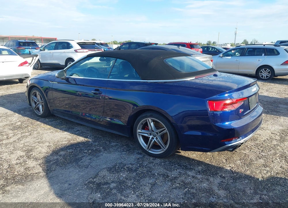 2018 AUDI S5 3.0T PREMIUM PLUS VIN: WAU24GF50JN002647
