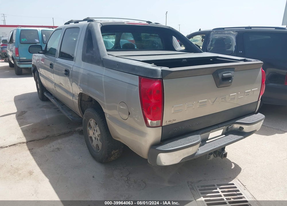 2005 CHEVROLET AVALANCHE 1500 LS VIN: 3GNEC12Z65G212863