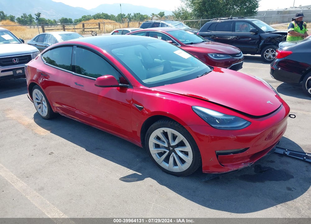 2022 TESLA MODEL 3 LONG RANGE DUAL MOTOR ALL-WHEEL DRIVE VIN: 5YJ3E1EB6NF265853