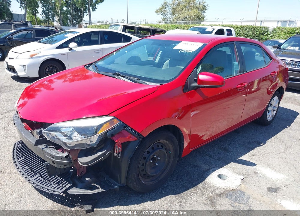2016 TOYOTA COROLLA LE VIN: 5YFBURHE1GP558568