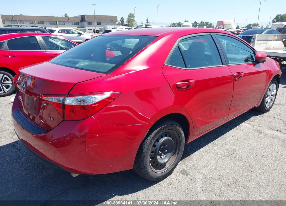2016 TOYOTA COROLLA LE VIN: 5YFBURHE1GP558568