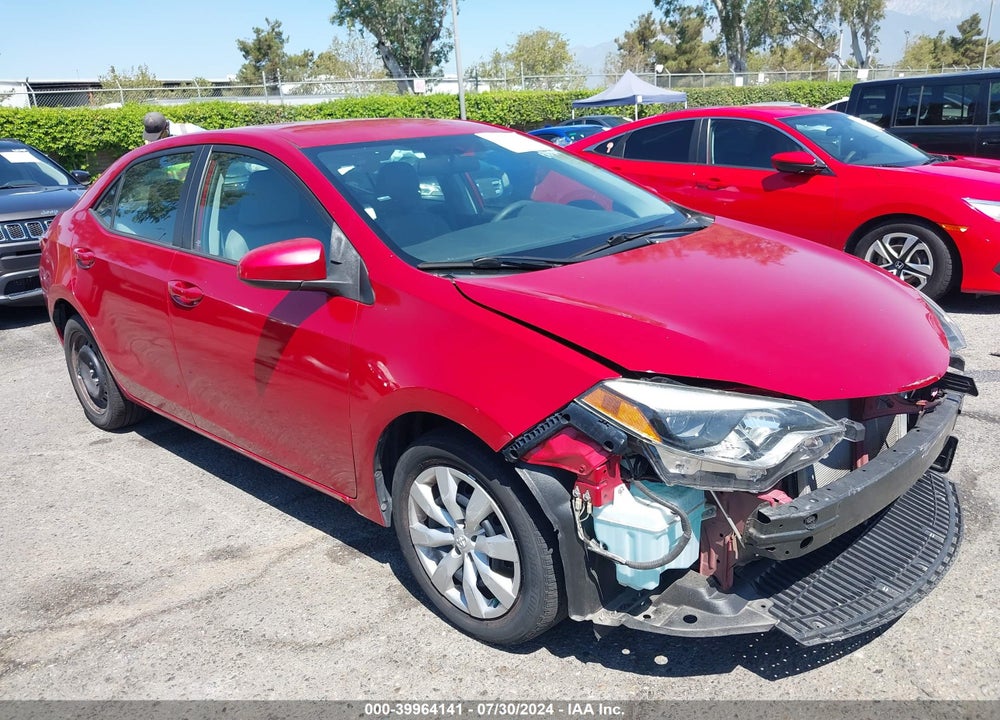 2016 TOYOTA COROLLA LE VIN: 5YFBURHE1GP558568