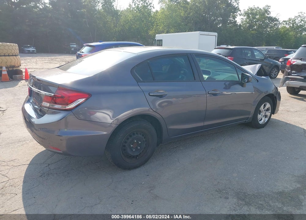 2014 HONDA CIVIC LX VIN: 19XFB2F59EE076625