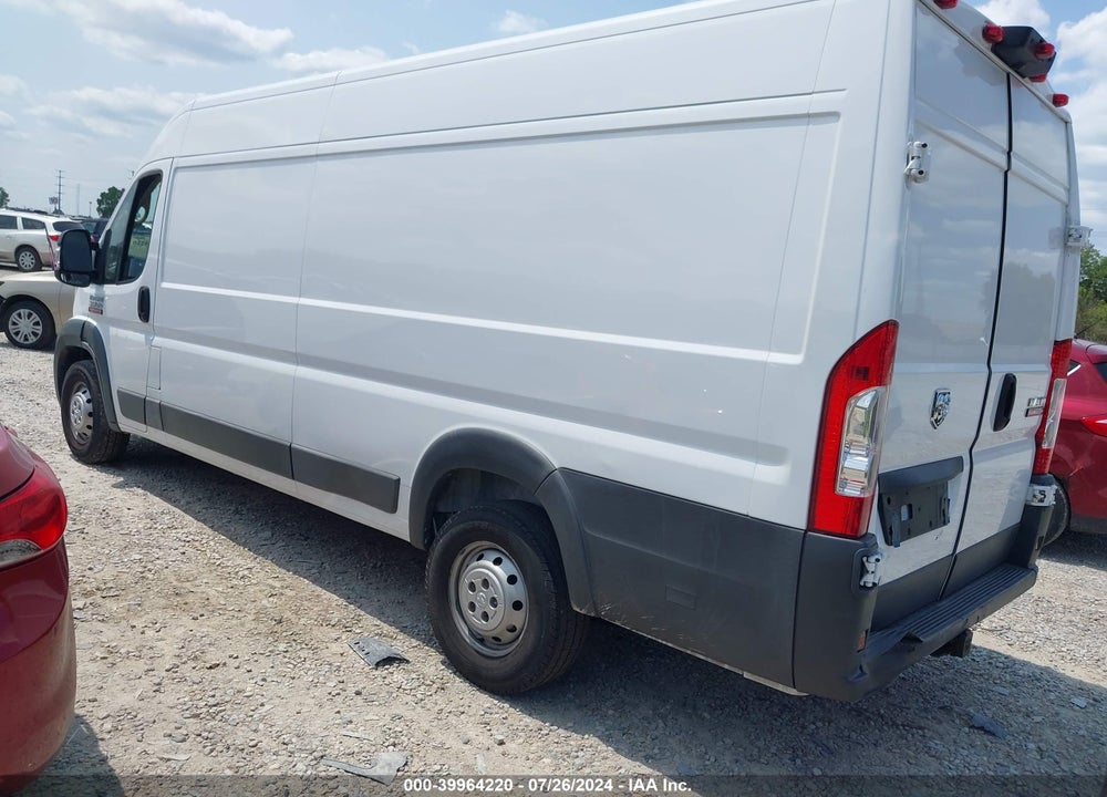 2018 RAM PROMASTER 3500 CARGO VAN HIGH ROOF 159 WB EXT VIN: 3C6URVJG0JE155258