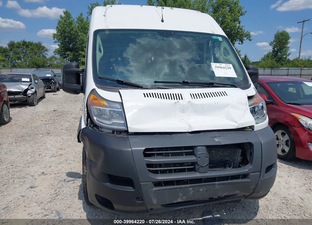 2018 RAM PROMASTER 3500 CARGO VAN HIGH ROOF 159 WB EXT VIN: 3C6URVJG0JE155258
