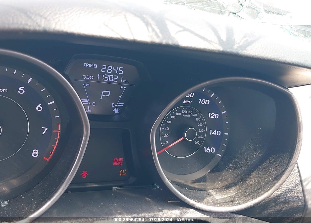 2013 HYUNDAI ELANTRA LIMITED VIN: 5NPDH4AE6DH312280