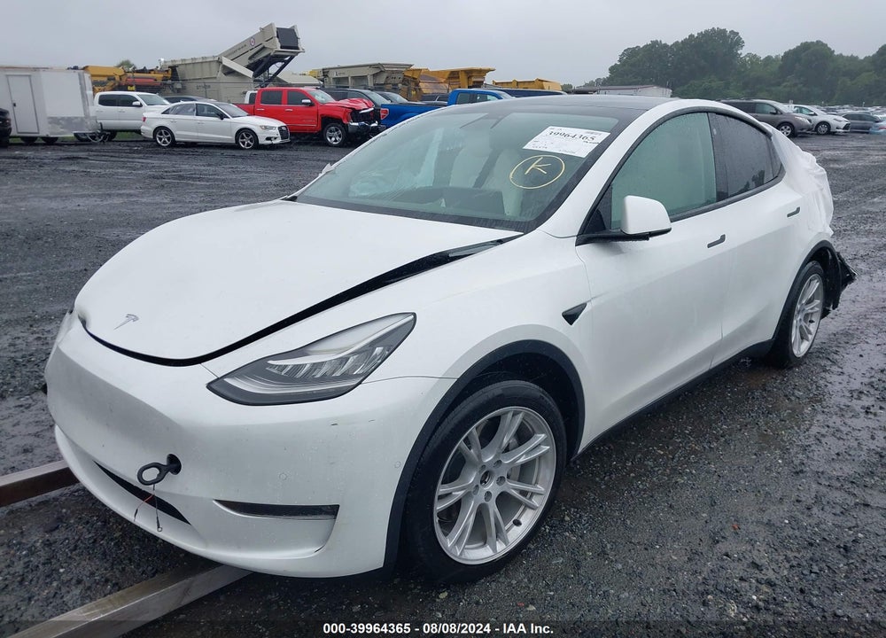 2022 TESLA MODEL Y LONG RANGE DUAL MOTOR ALL-WHEEL DRIVE VIN: 7SAYGAEE0NF382566