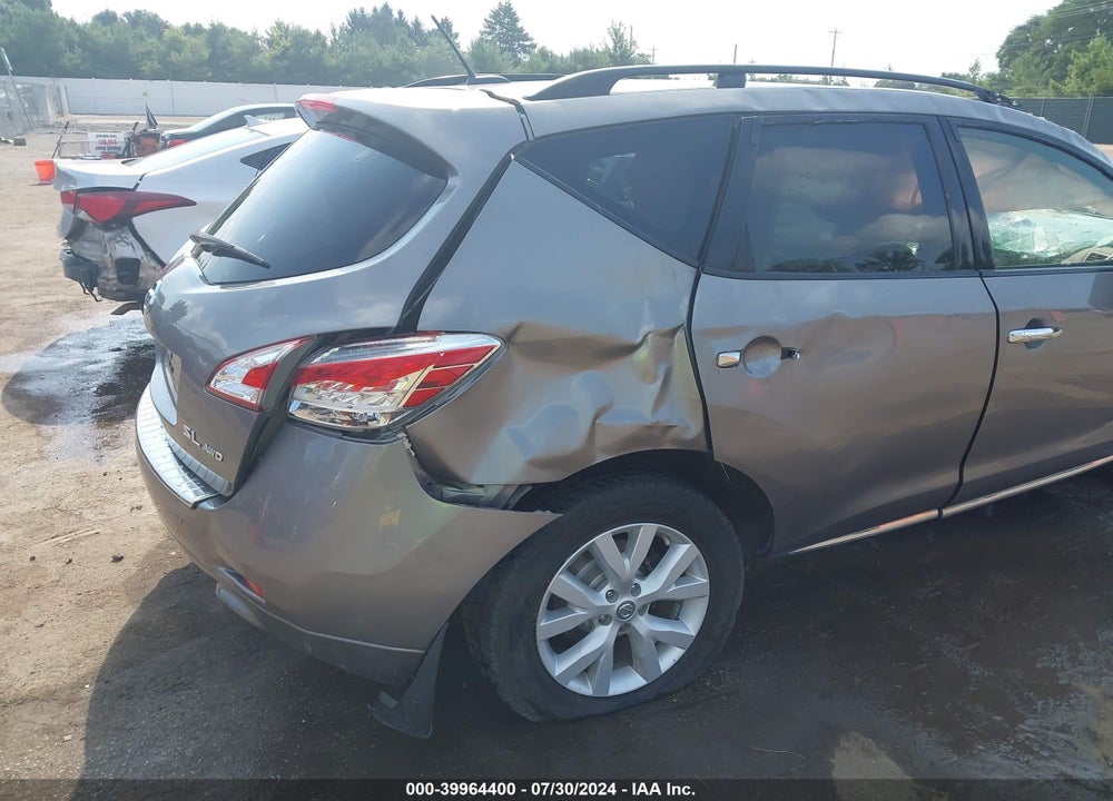 2012 NISSAN MURANO SL VIN: JN8AZ1MW5CW233988