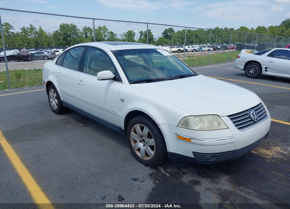 2003 VOLKSWAGEN PASSAT GLX VIN: WVWRH63B13P337756