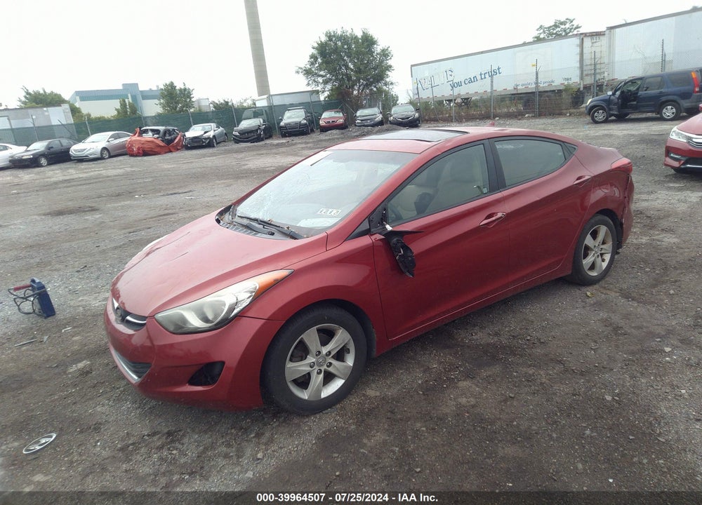 2013 HYUNDAI ELANTRA GLS VIN: KMHDH4AE0DU581294