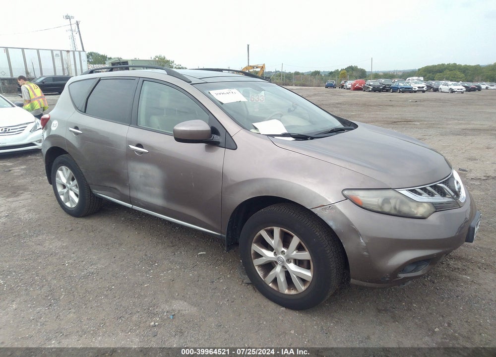 2011 NISSAN MURANO SL VIN: JN8AZ1MW6BW154229