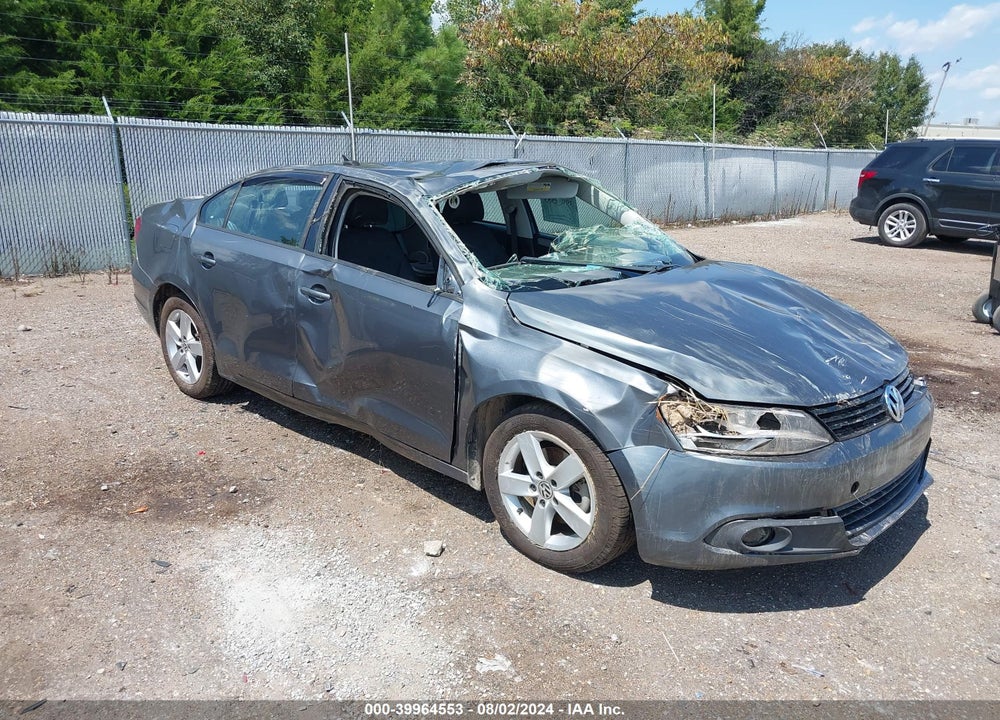 2012 VOLKSWAGEN JETTA 2.0L TDI VIN: 3VW3L7AJ8CM395693