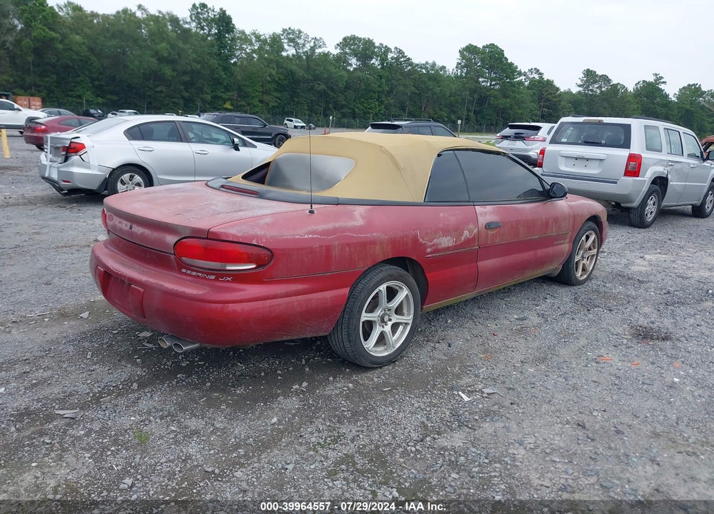 1998 CHRYSLER SEBRING JX VIN: 3C3EL45H0WT284071