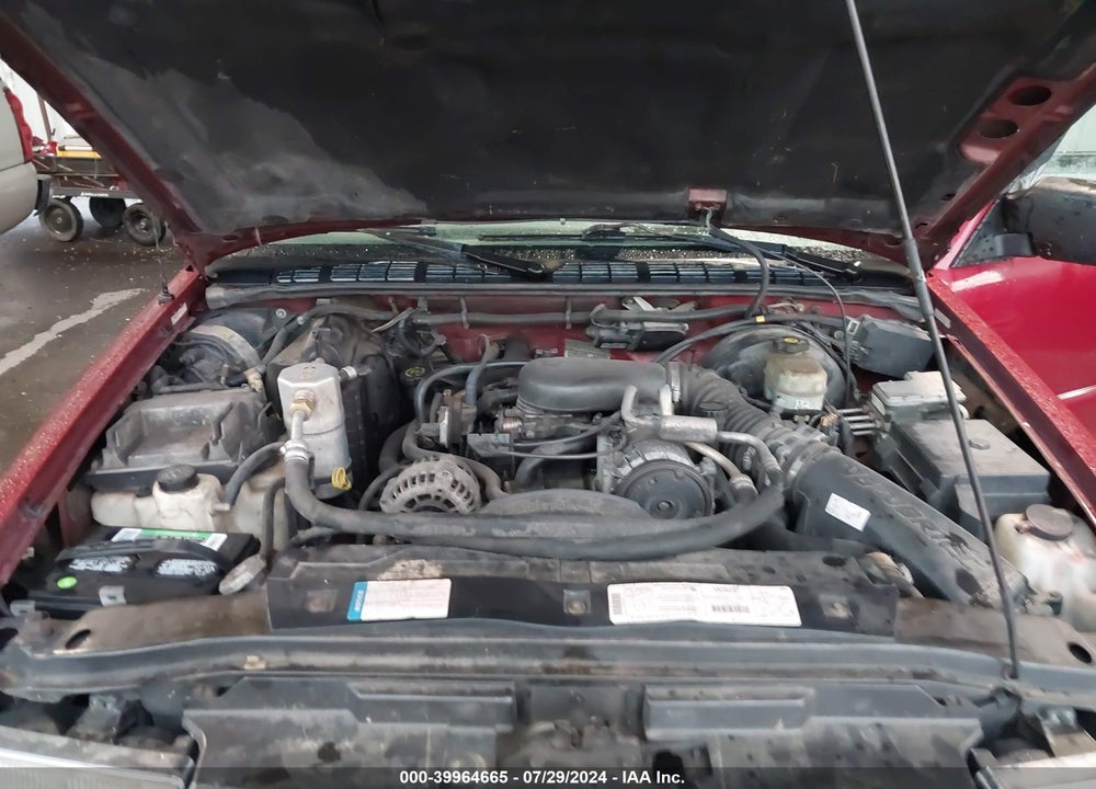 2002 CHEVROLET S-10 LS VIN: 1GCCS19W628131507