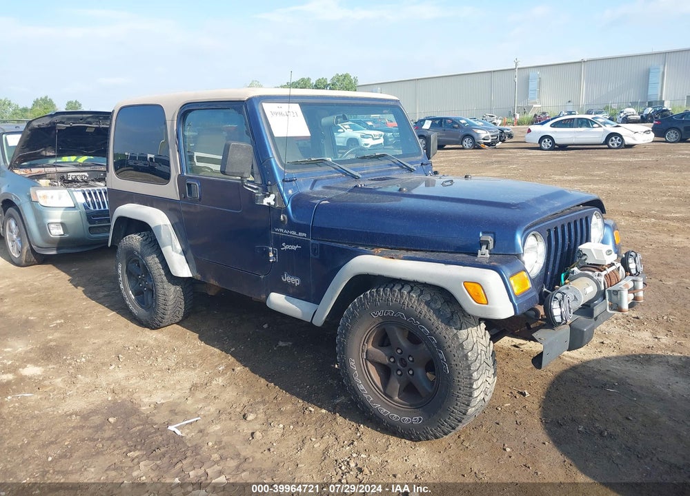 2002 JEEP WRANGLER SPORT VIN: 1J4FA49S82P713218