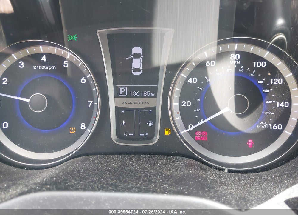 2013 HYUNDAI AZERA VIN: KMHFH4JG8DA205048