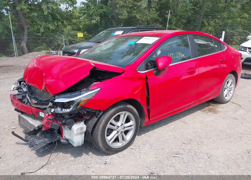 2017 CHEVROLET CRUZE LT AUTO VIN: 1G1BE5SM2H7134463