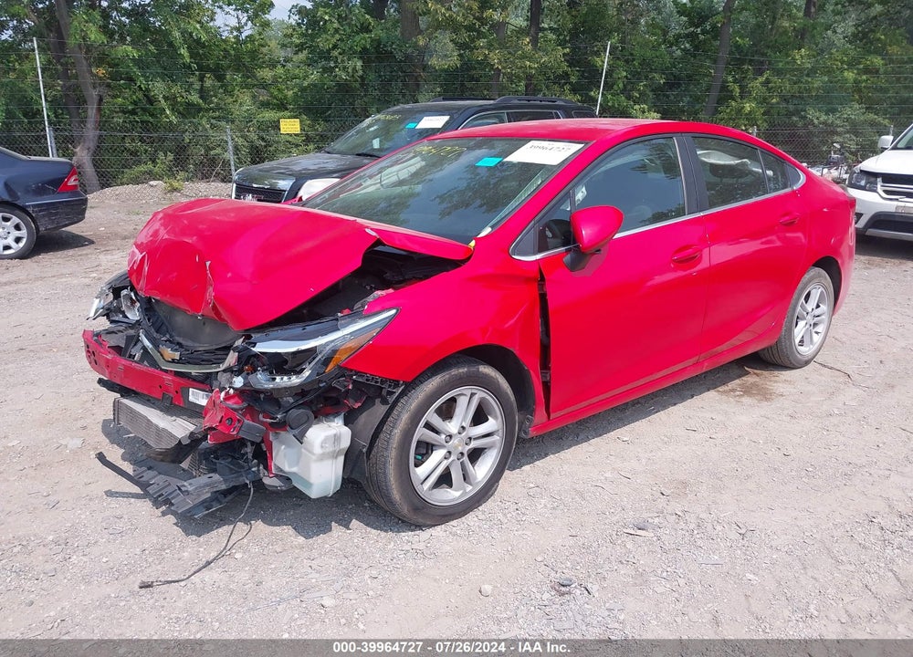 2017 CHEVROLET CRUZE LT AUTO VIN: 1G1BE5SM2H7134463