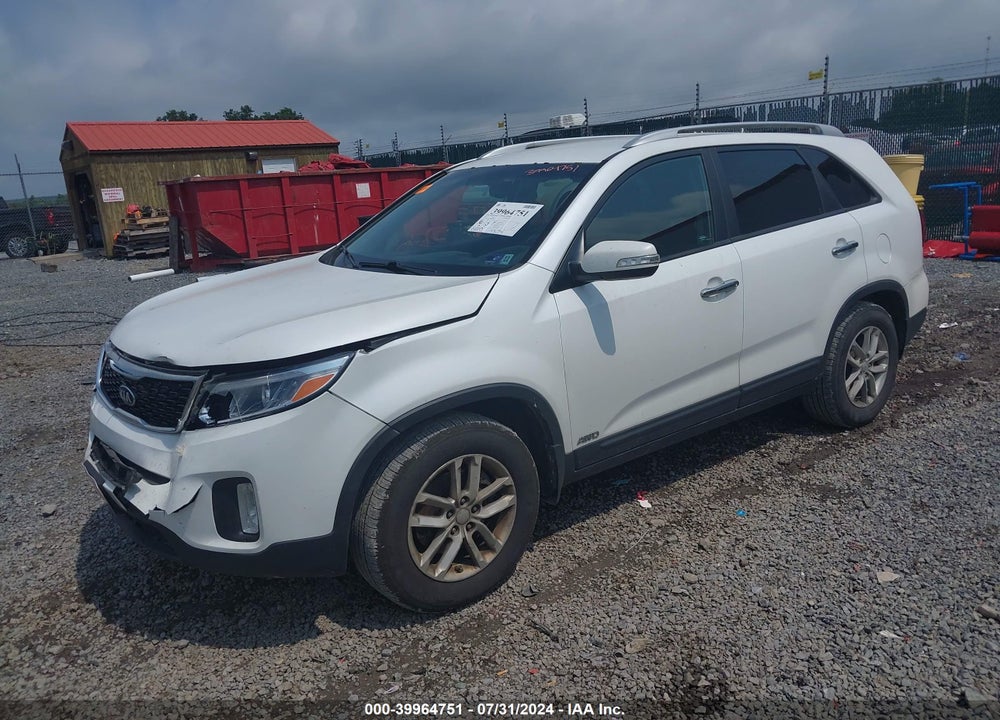 2014 KIA SORENTO LX VIN: 5XYKTDA68EG458820