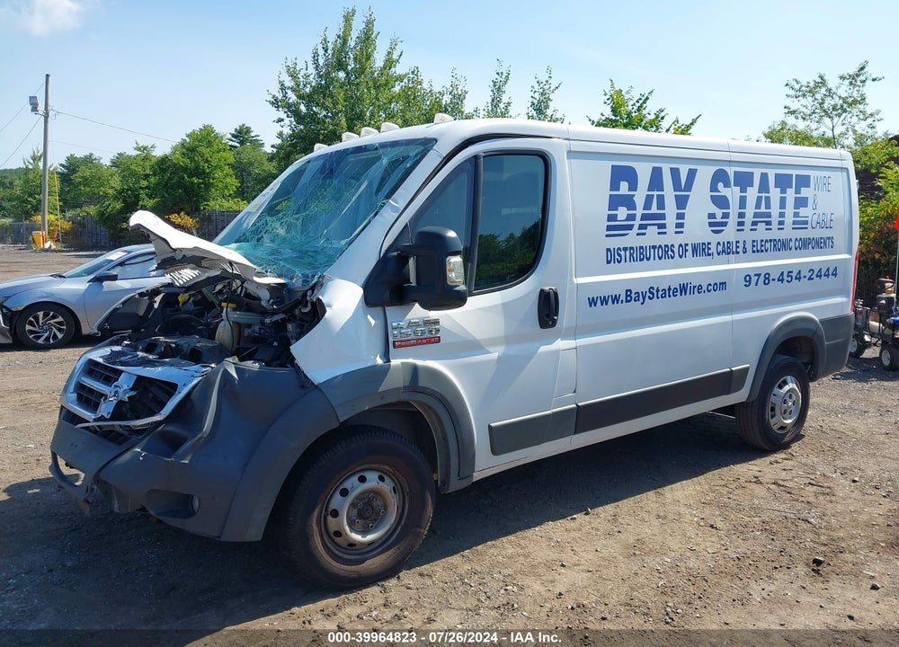 2017 RAM PROMASTER 1500 LOW ROOF 136 WB VIN: 3C6TRVAG2HE517189