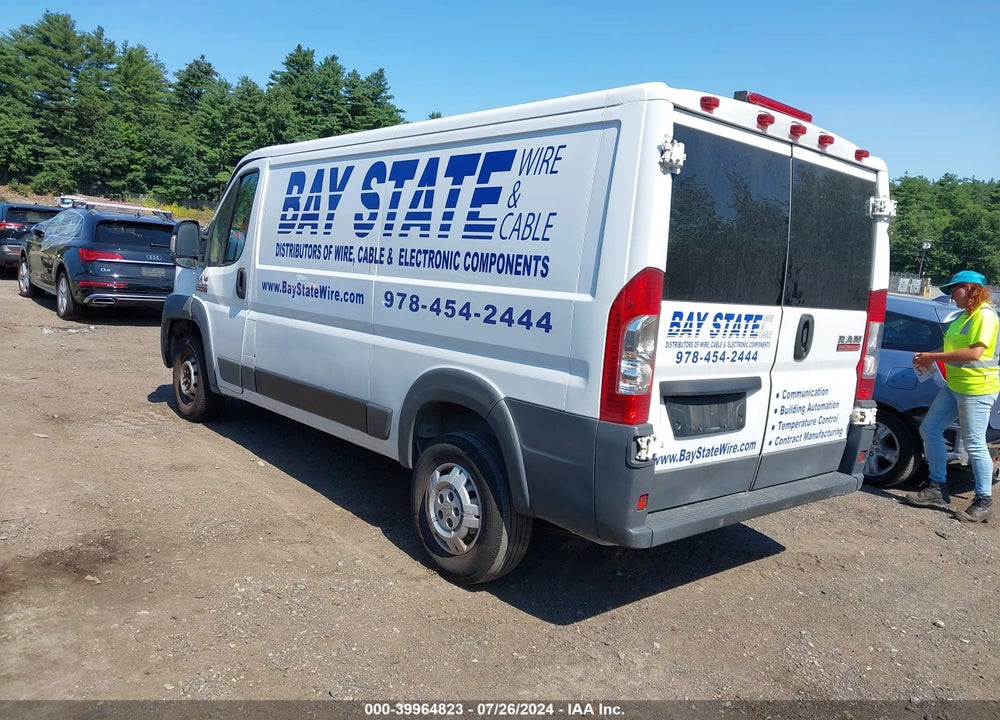 2017 RAM PROMASTER 1500 LOW ROOF 136 WB VIN: 3C6TRVAG2HE517189