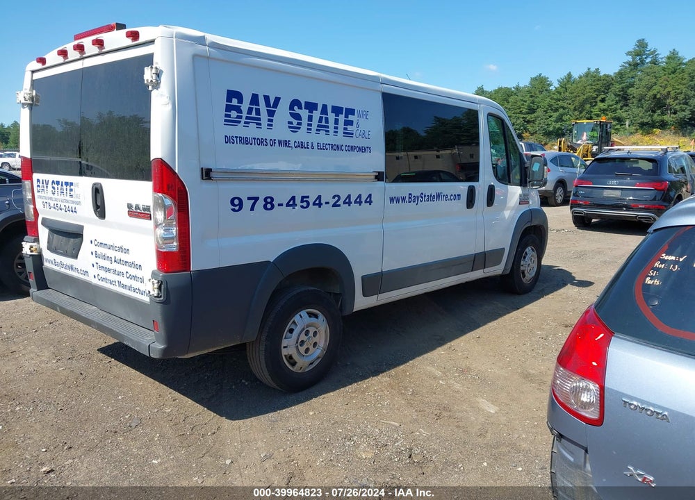2017 RAM PROMASTER 1500 LOW ROOF 136 WB VIN: 3C6TRVAG2HE517189
