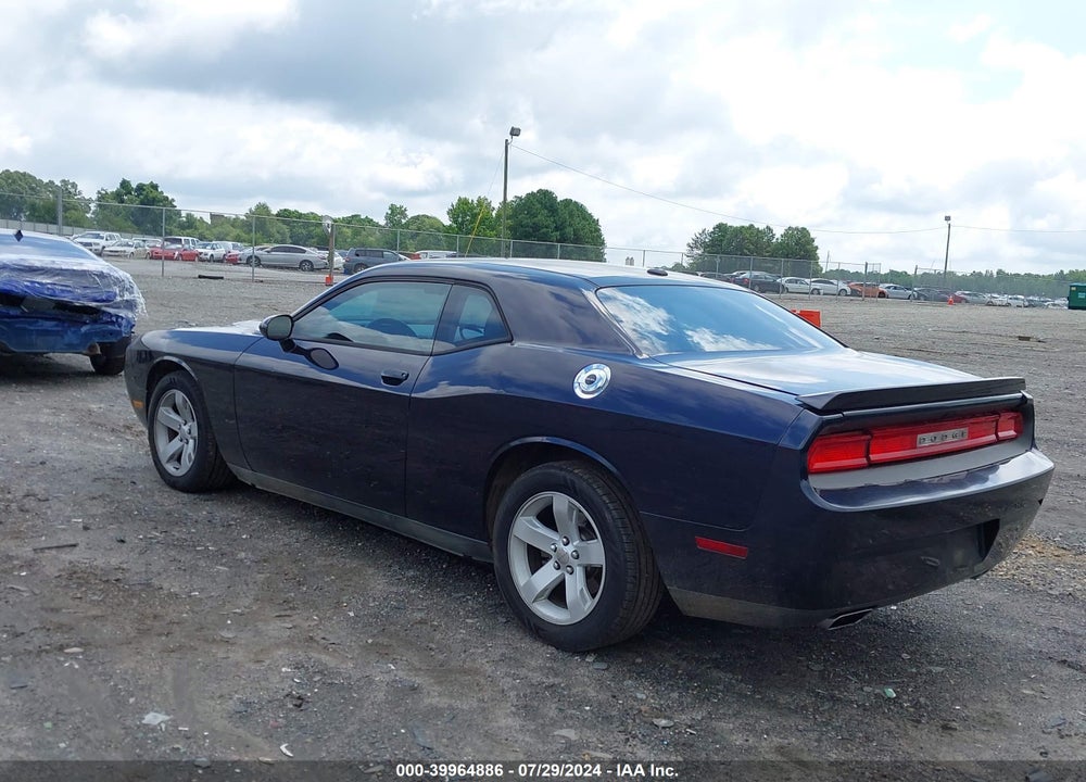 2012 DODGE CHALLENGER SXT VIN: 2C3CDYAG3CH222130