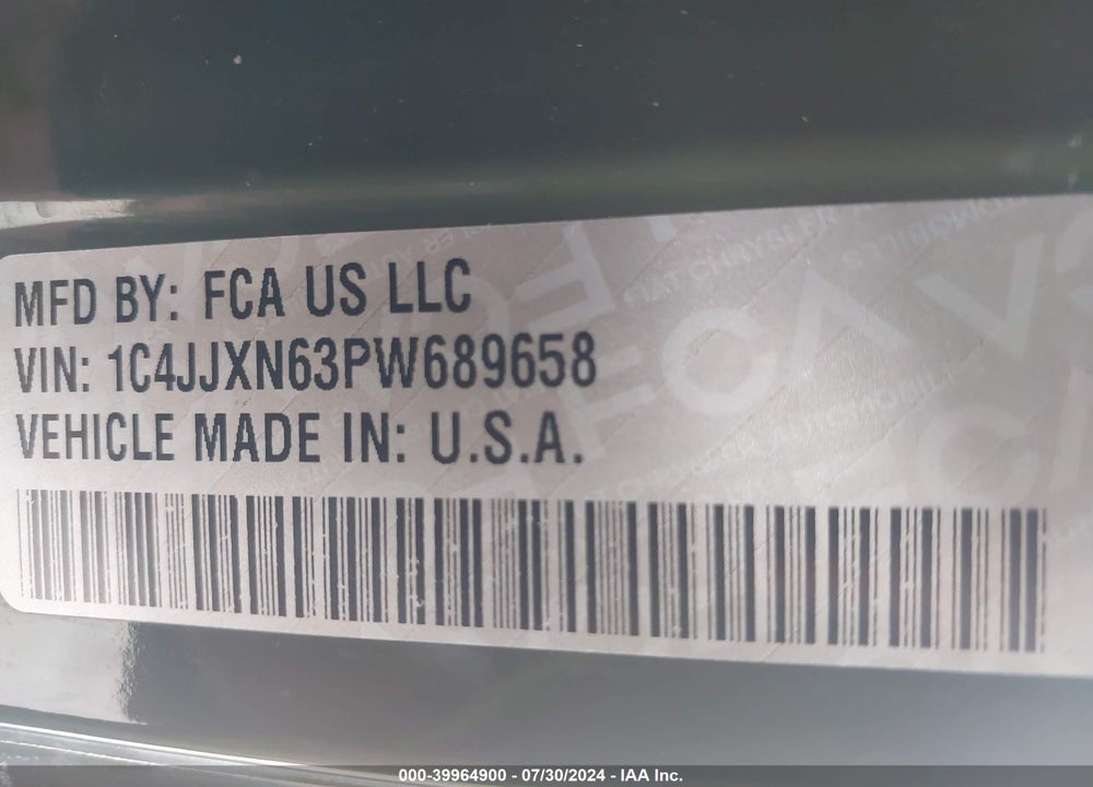 2023 JEEP WRANGLER 4XE 4X4 VIN: 1C4JJXN63PW689658