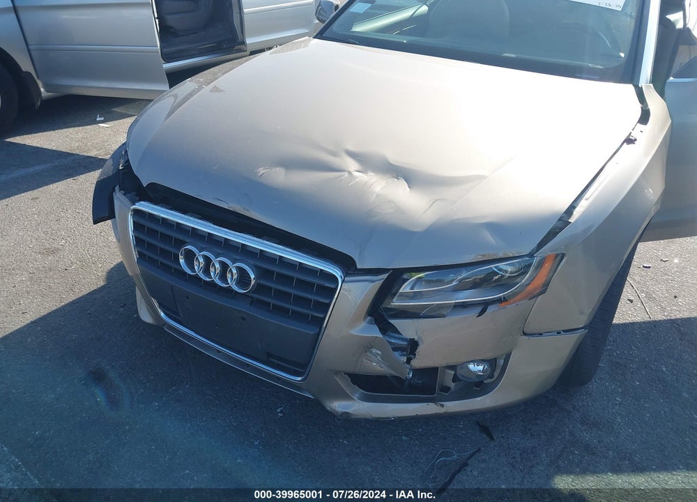 2010 AUDI A5 2.0T PREMIUM VIN: WAUTFAFH8AN015863