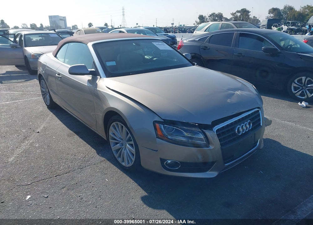 2010 AUDI A5 2.0T PREMIUM VIN: WAUTFAFH8AN015863