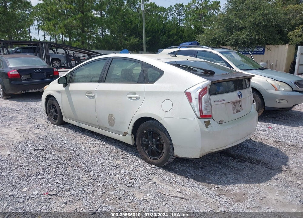 2012 TOYOTA PRIUS THREE VIN: JTDKN3DU3C1505554