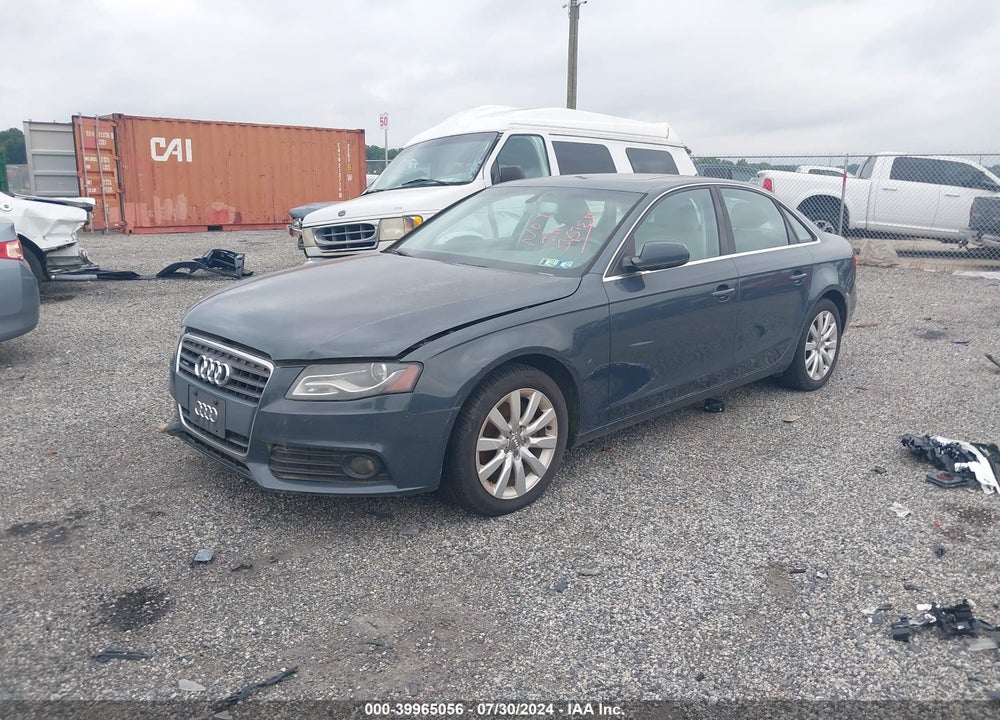2011 AUDI A4 2.0T PREMIUM VIN: WAUFFAFL9BN043027