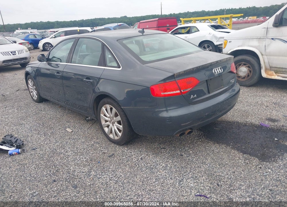 2011 AUDI A4 2.0T PREMIUM VIN: WAUFFAFL9BN043027