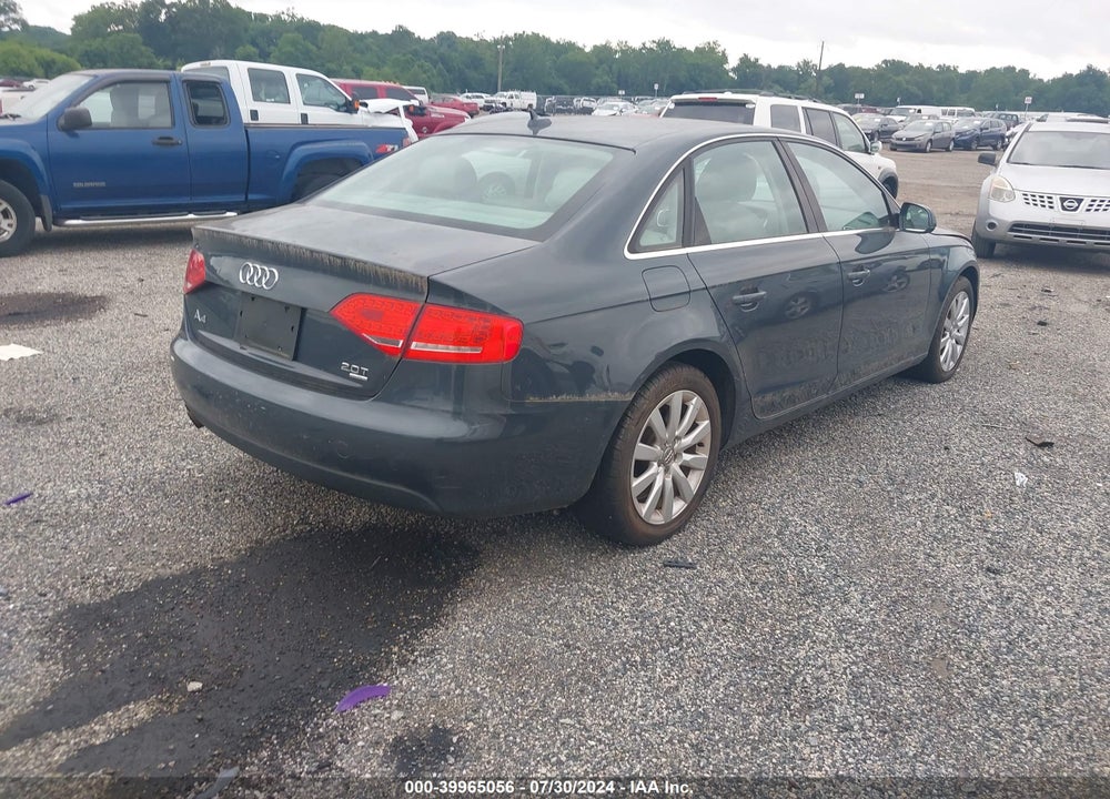 2011 AUDI A4 2.0T PREMIUM VIN: WAUFFAFL9BN043027