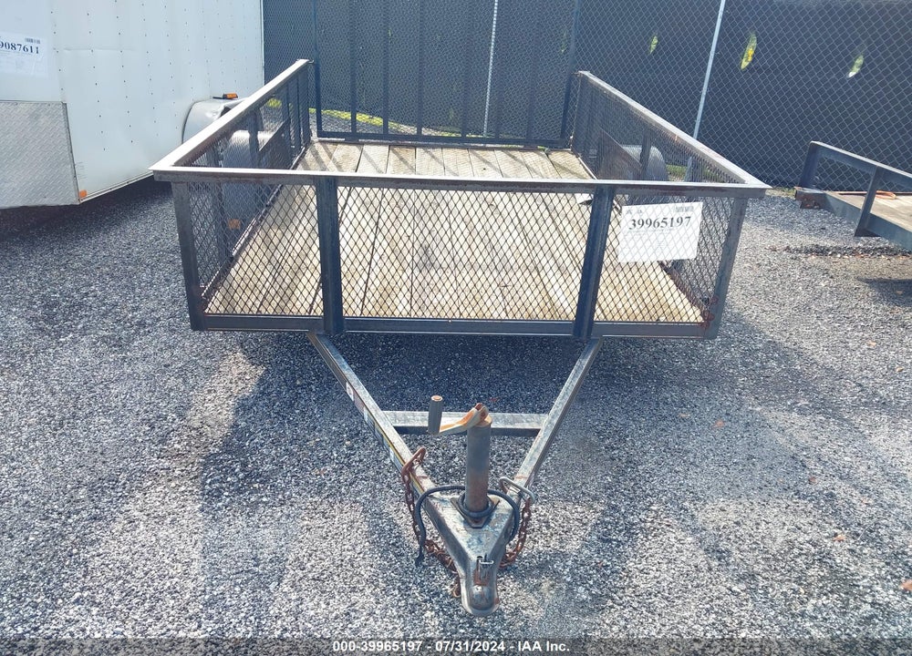 2012 CARRY ON TRAILER VIN: 4YMUL101XCT027634