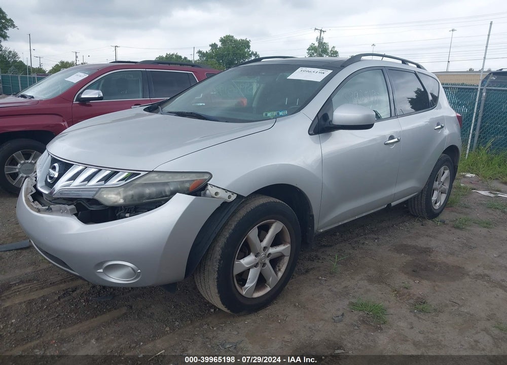 2009 NISSAN MURANO SL VIN: JN8AZ18W09W144493