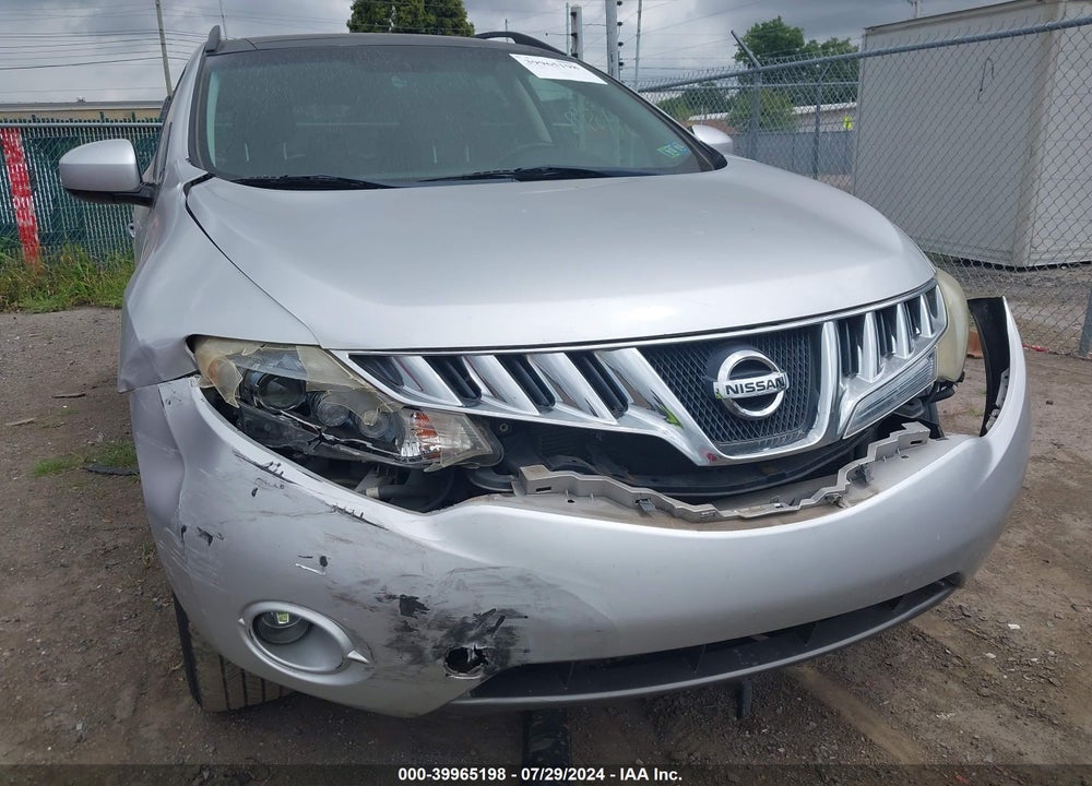2009 NISSAN MURANO SL VIN: JN8AZ18W09W144493