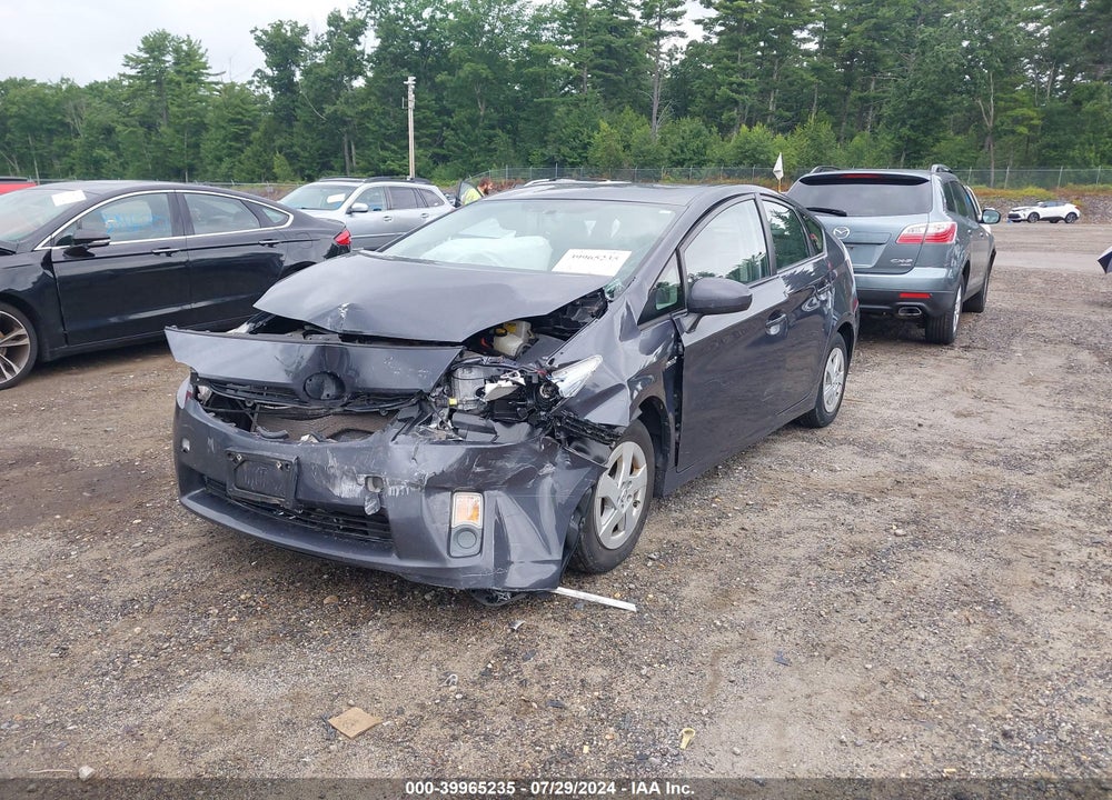 2011 TOYOTA PRIUS THREE VIN: JTDKN3DU6B1403972
