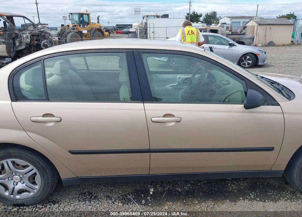 2005 CHEVROLET MALIBU VIN: 1G1ZS52F05F225869