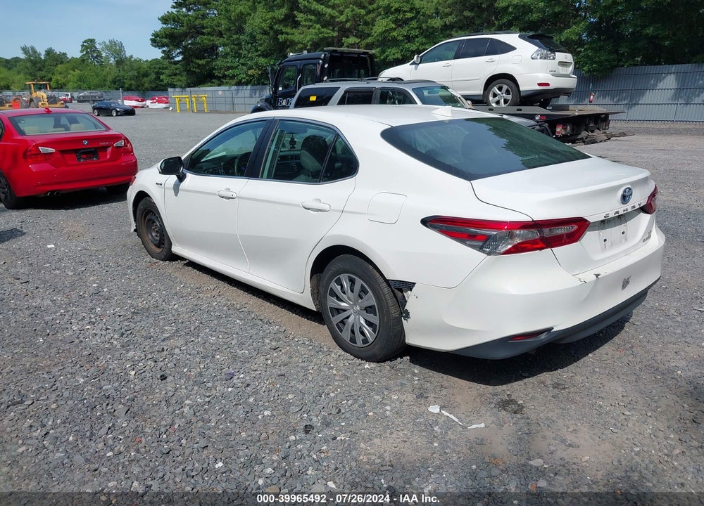 2020 TOYOTA CAMRY LE HYBRID VIN: 4T1C31AK9LU522807