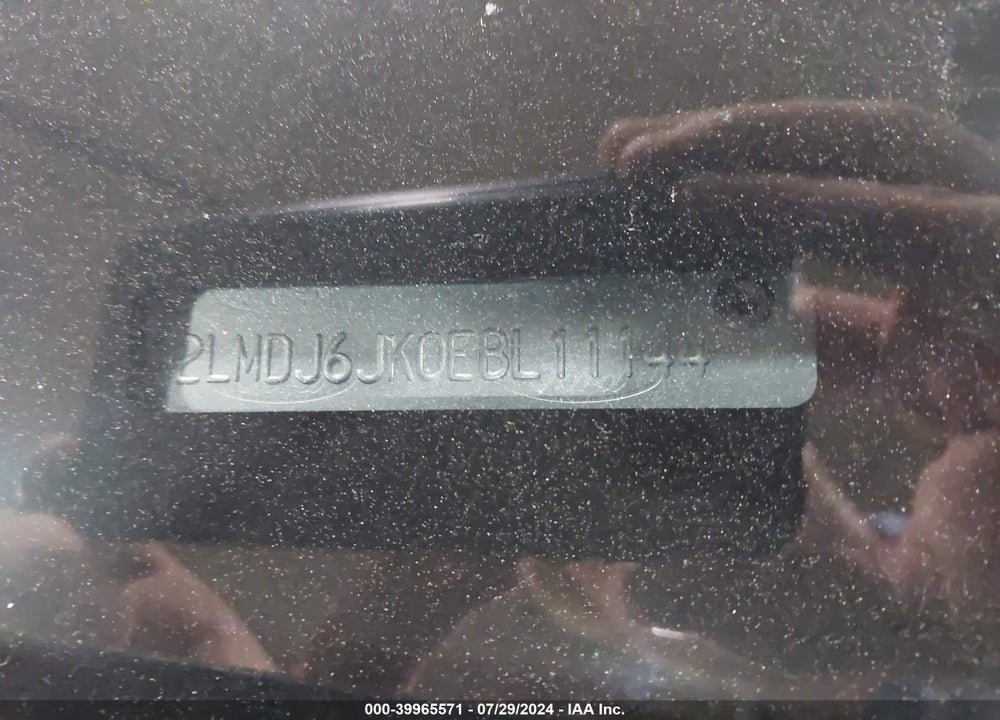 2014 LINCOLN MKX VIN: 2LMDJ6JK0EBL11144