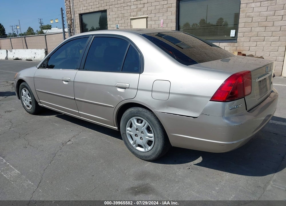 2002 HONDA CIVIC LX VIN: 2HGES16672H545663