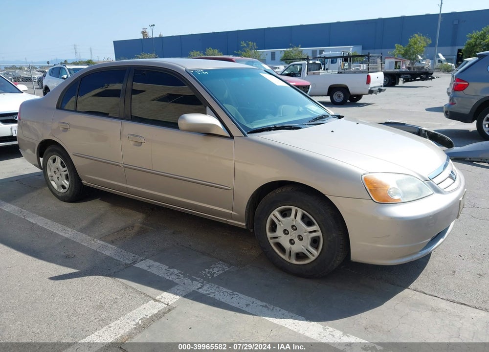 2002 HONDA CIVIC LX VIN: 2HGES16672H545663