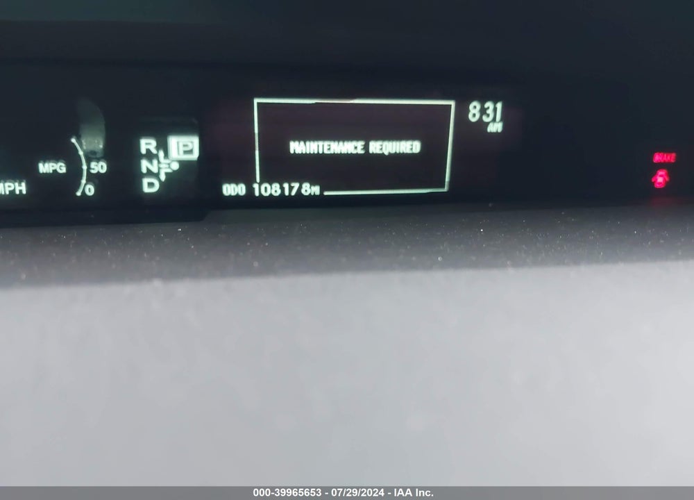 2015 TOYOTA PRIUS ONE VIN: JTDKN3DU2F1946726