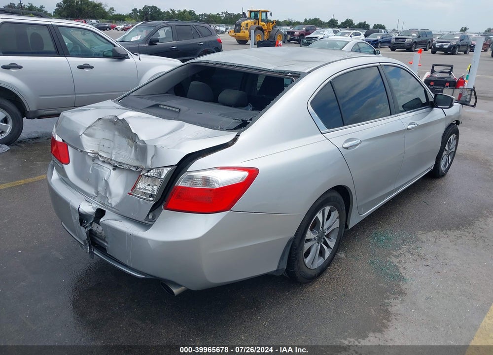 2013 HONDA ACCORD LX VIN: 1HGCR2F36DA009058